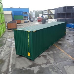 RECIPIENTE MARÍTIMO VERDE DE 40 PÉS DE ALTO CUBO - NOVO
